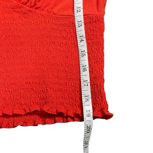 Free People Saturday Night Fever Crop Smocked Band Top Size Medium - Picture 8 of 10